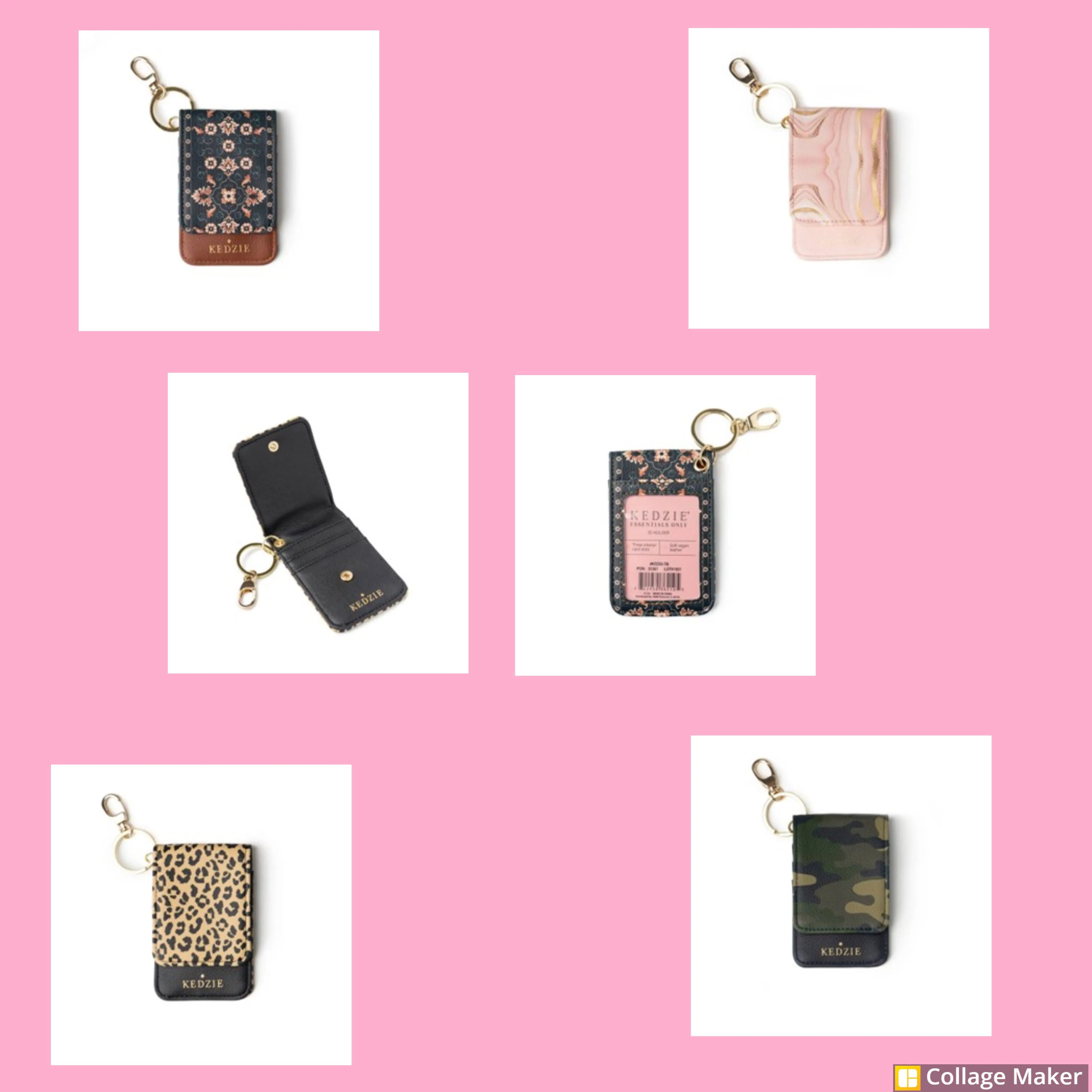 Kedzie ID Holder Keychains - 4 Styles - #3445-3448