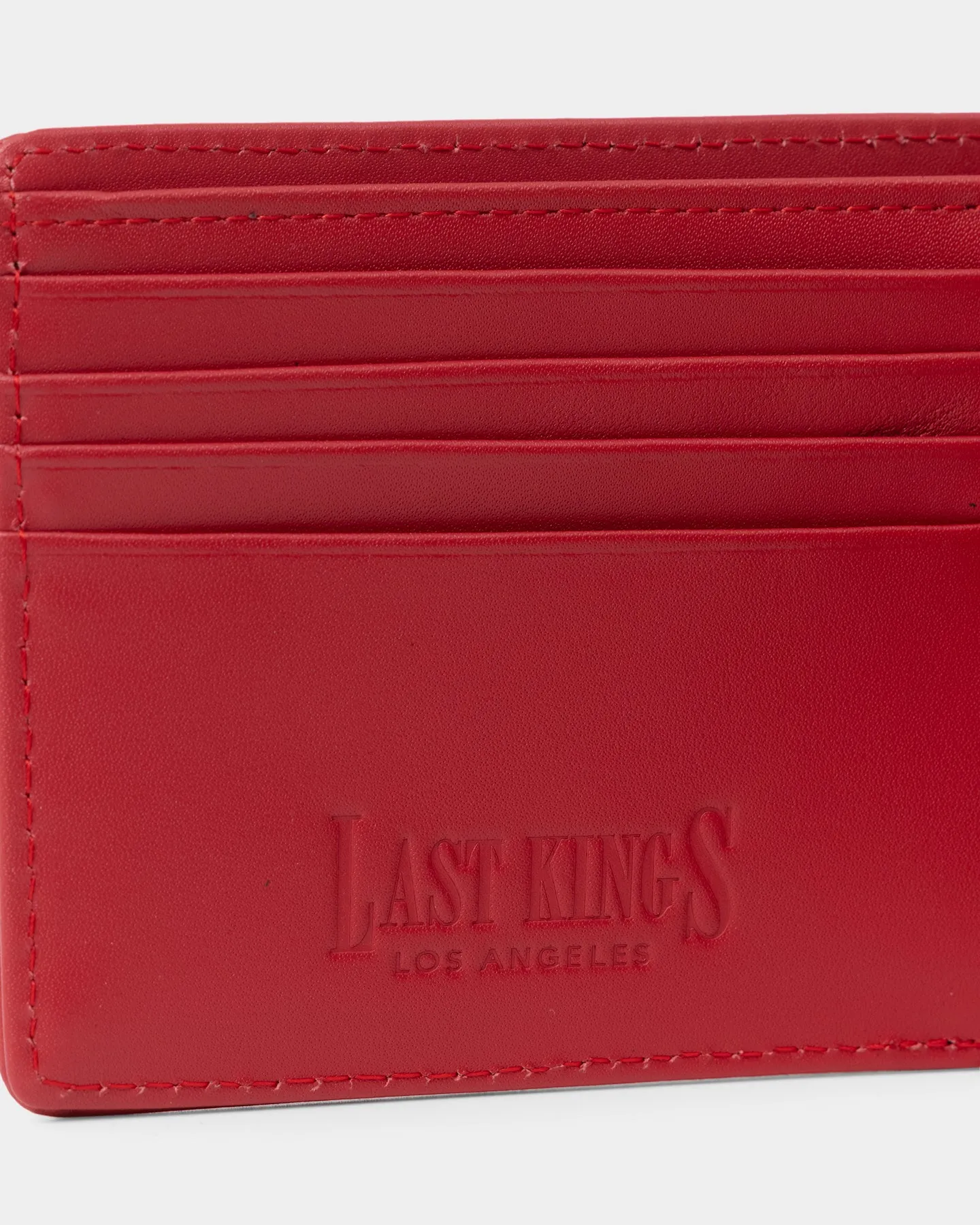 Last Kings Logotype Wallet Red Leather