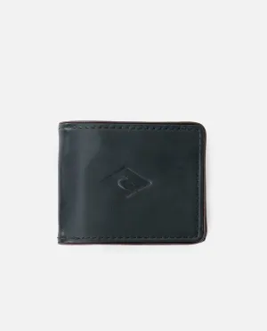 Layered RFID 2 In 1 Wallet - Black