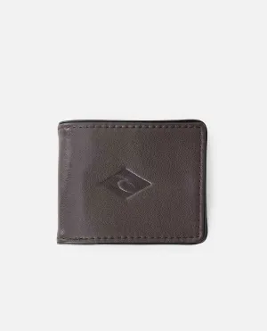 Layered RFID 2 In 1 Wallet - Brown