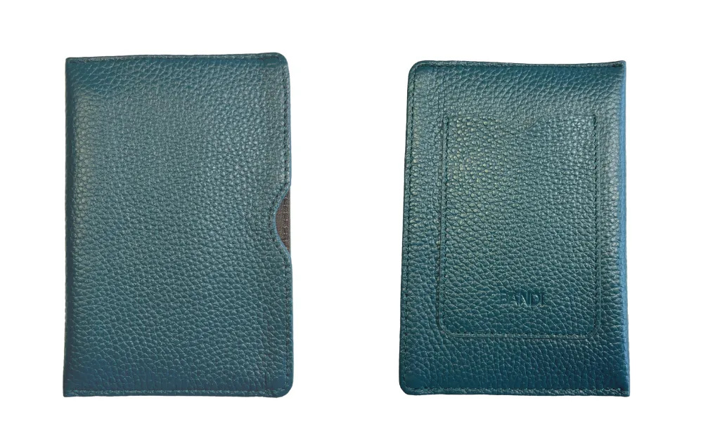 Leather Card/Money holder - Teal