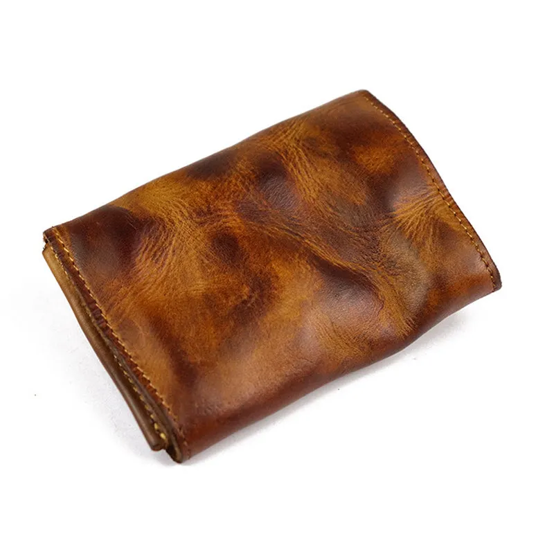 Leather Retro Unisex Mini Fashion Card Pocket Wallet