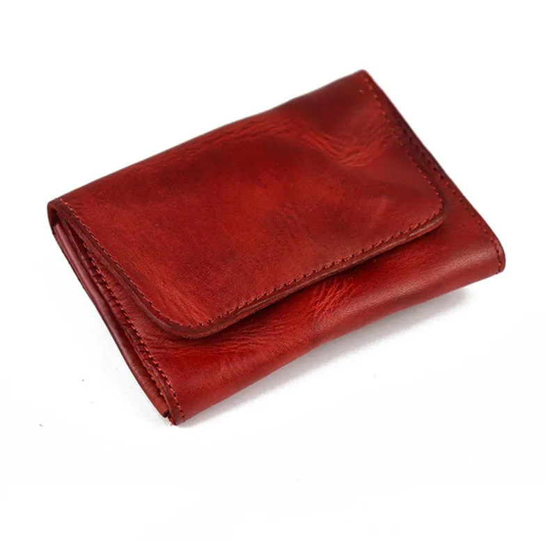 Leather Retro Unisex Mini Fashion Card Pocket Wallet