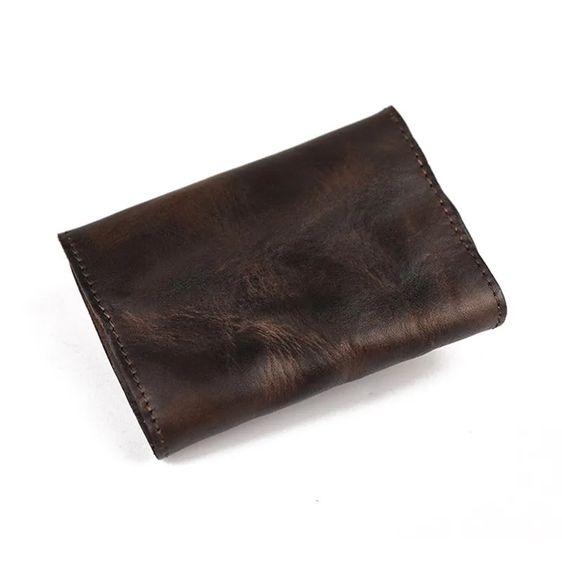 Leather Retro Unisex Mini Fashion Card Pocket Wallet