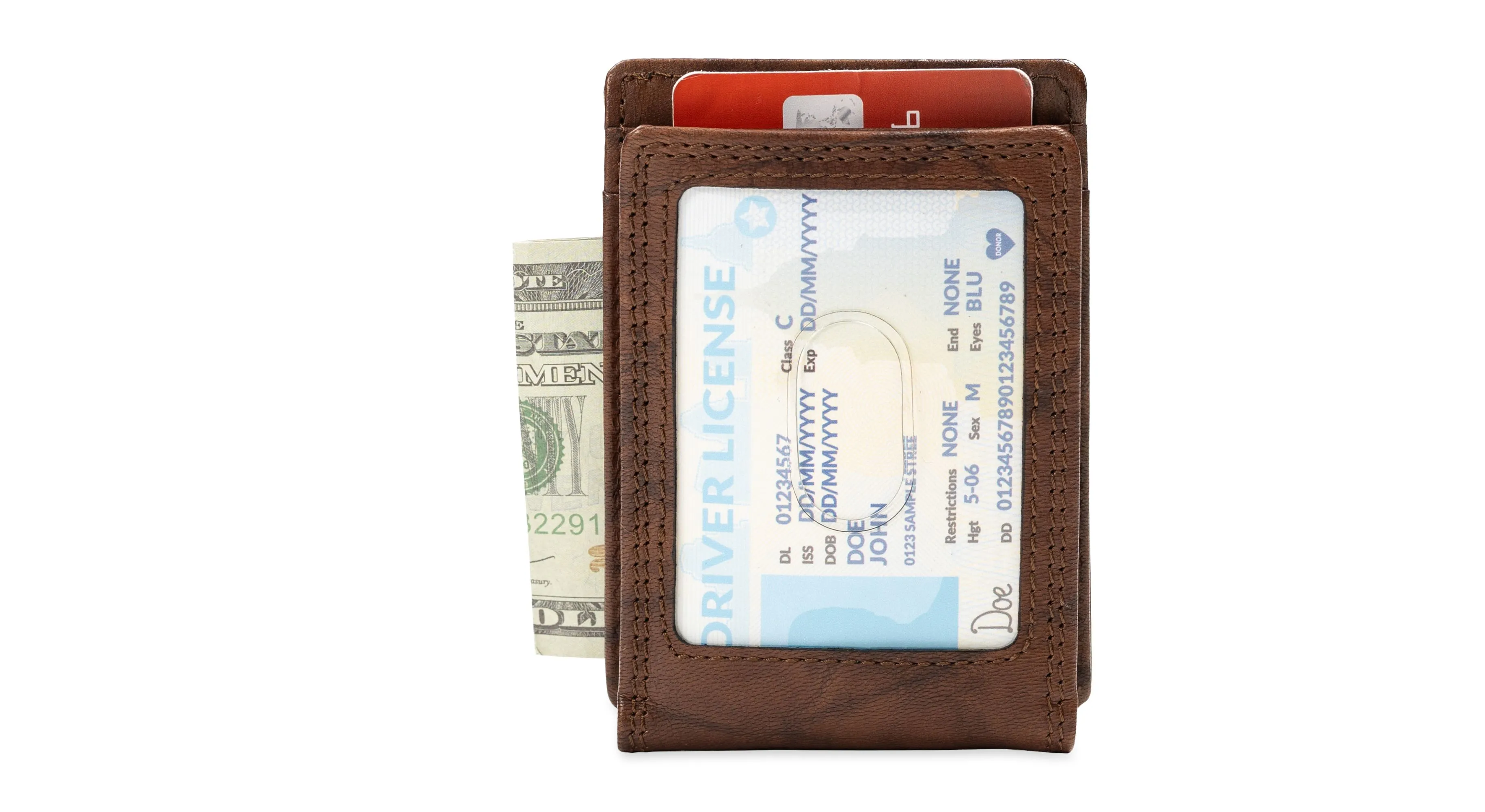 Leather RFID Wide Magnetic FPW Wallet