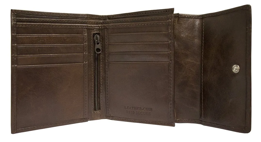 Mancini CASABLANCA Ladies' RFID Secure Small Clutch Wallet