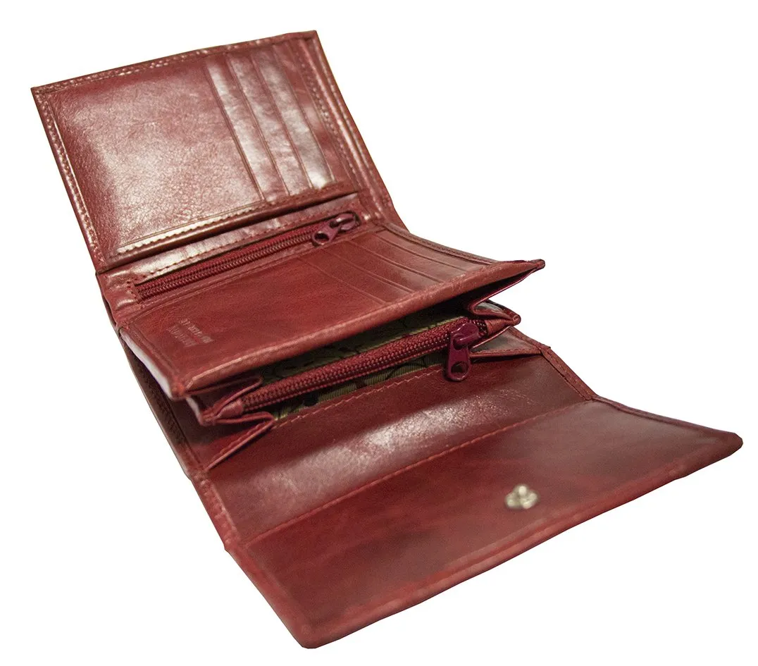 Mancini CASABLANCA Ladies' RFID Secure Small Clutch Wallet