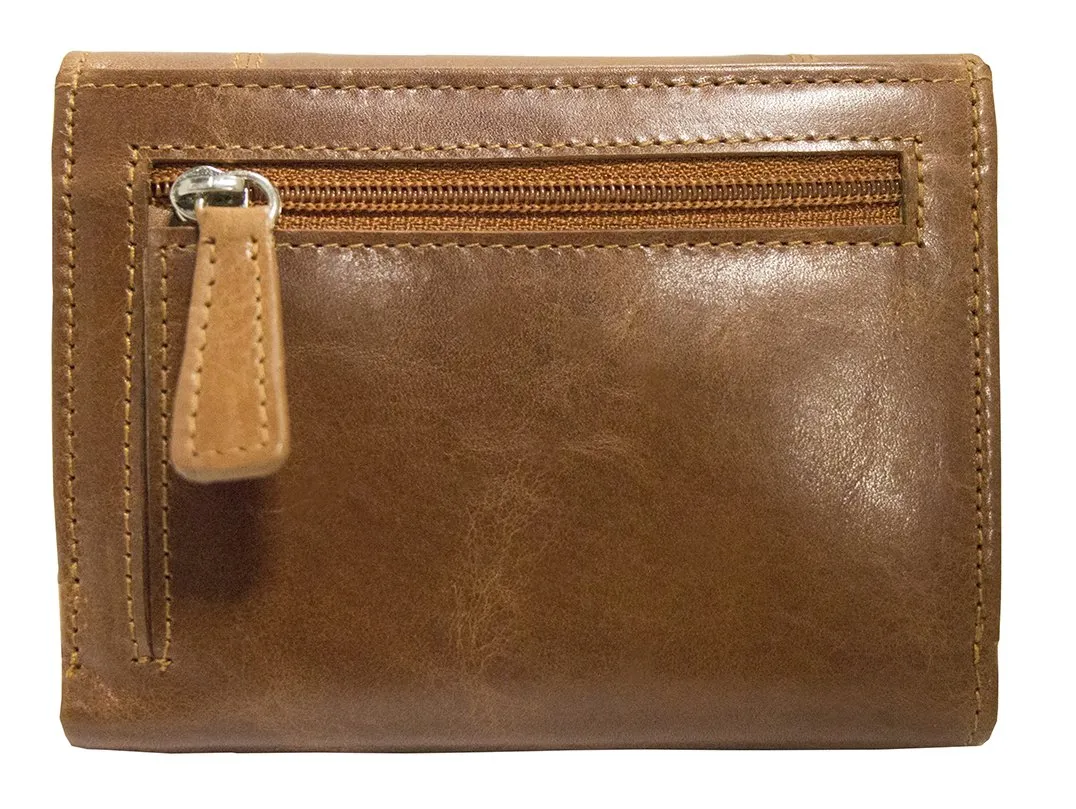 Mancini CASABLANCA Ladies' RFID Secure Small Clutch Wallet