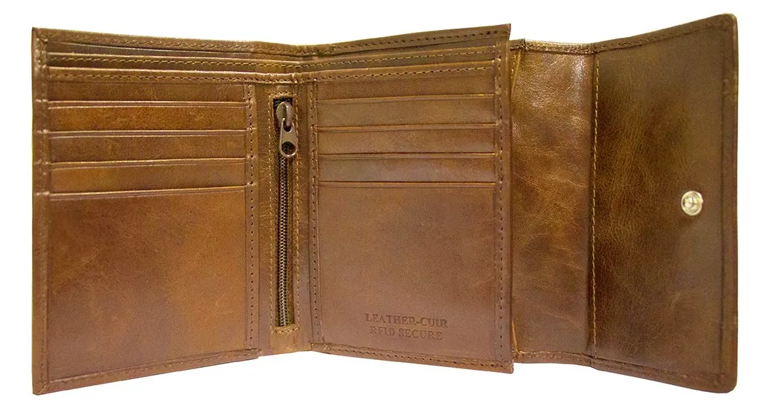 Mancini CASABLANCA Ladies' RFID Secure Small Clutch Wallet