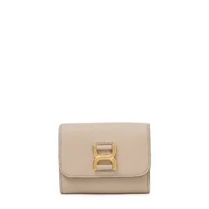Marcie Small Tri Fold Wallet, Floral Grey