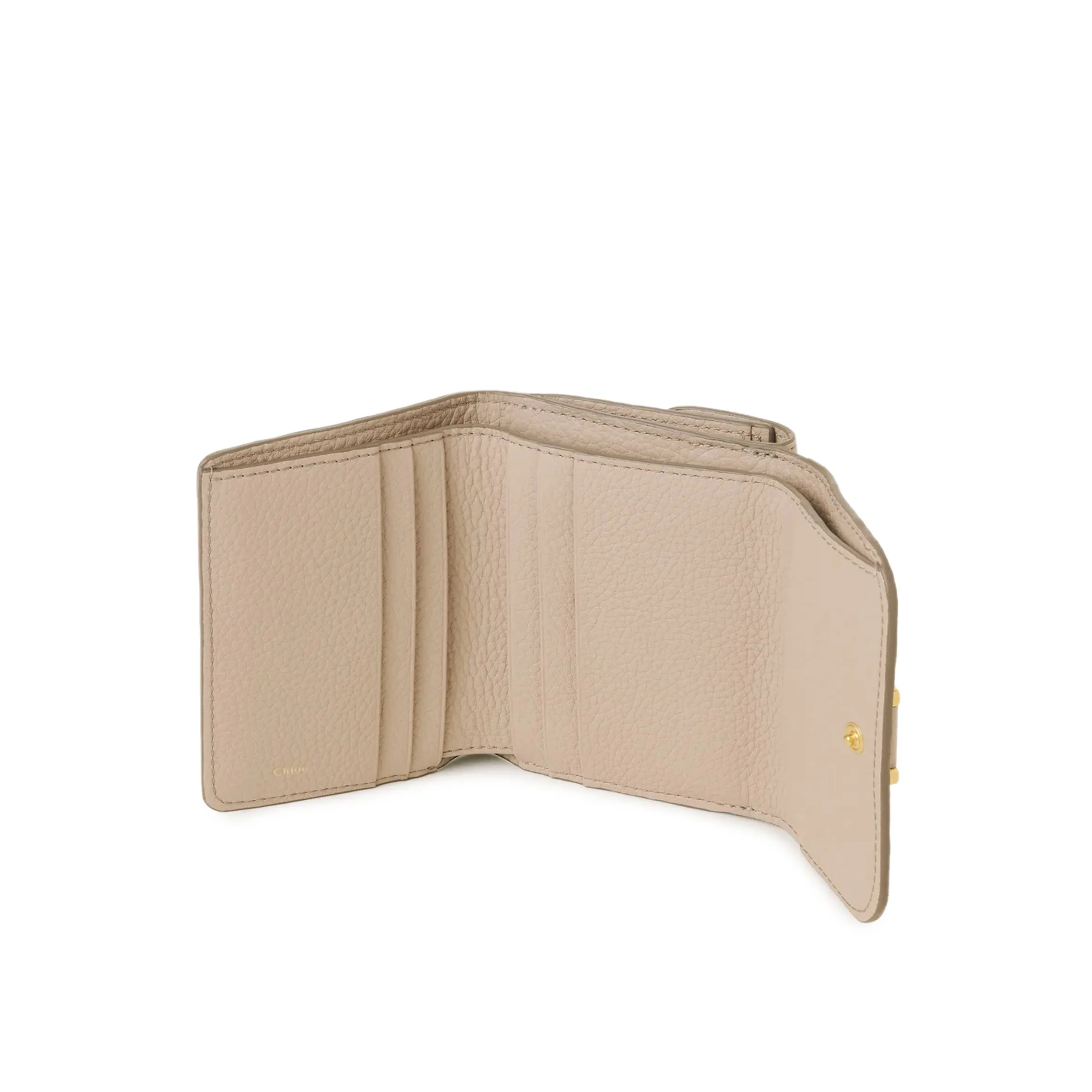 Marcie Small Tri Fold Wallet, Floral Grey