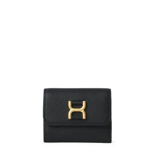 Marcie Tri Fold Wallet, Black