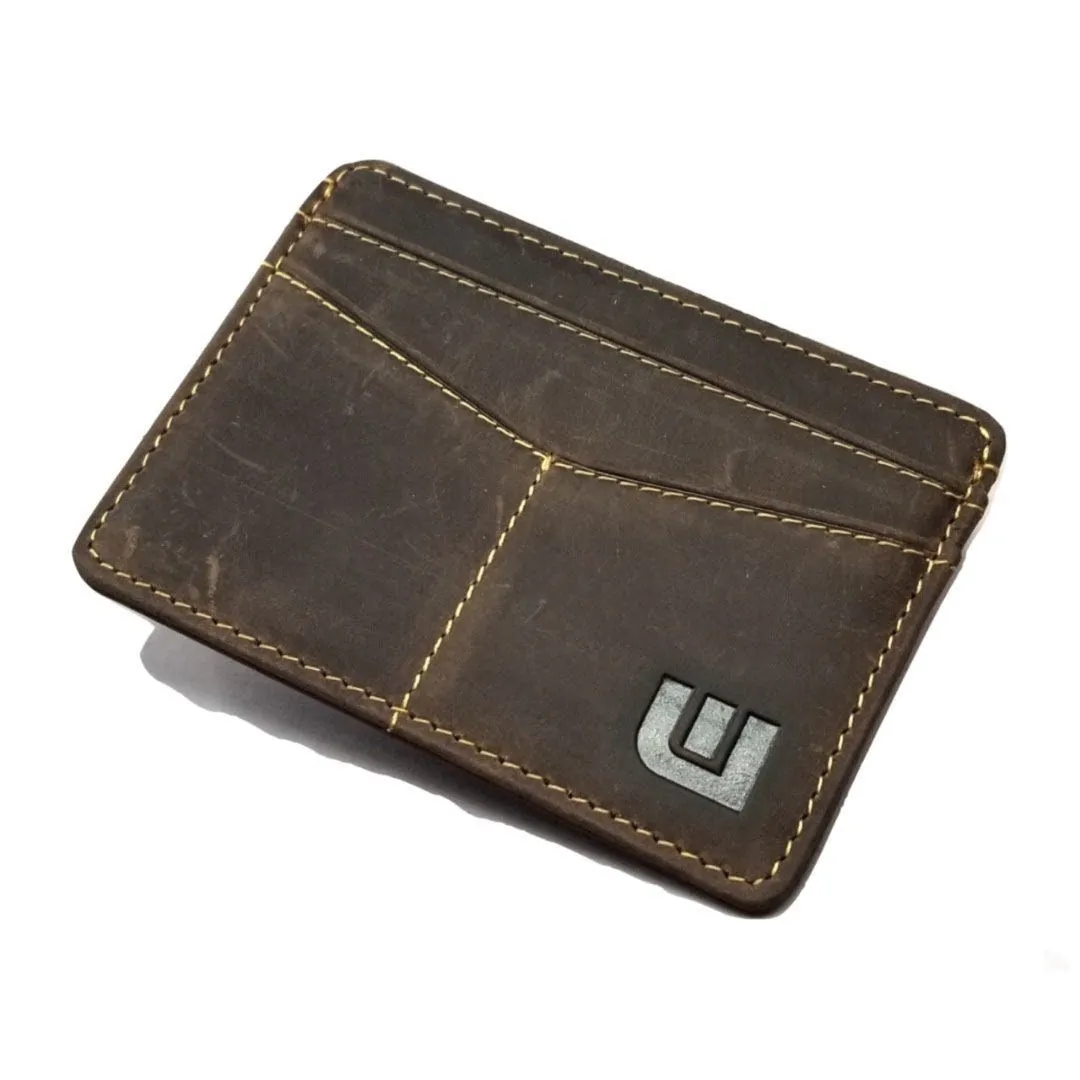Minimalist ID Leather Wallet - Espresso H