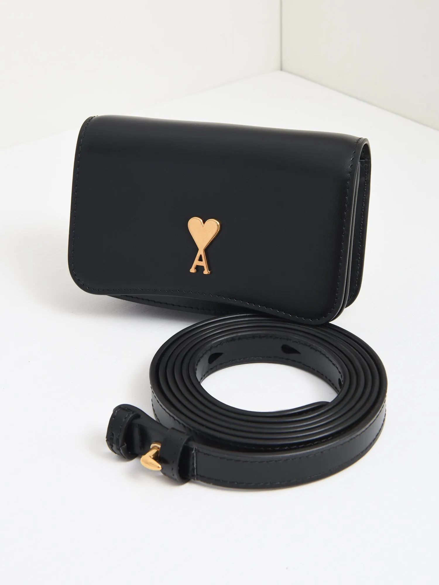 PARIS PARIS CARDHOLDER_WOOL TRICOTINE BLACK