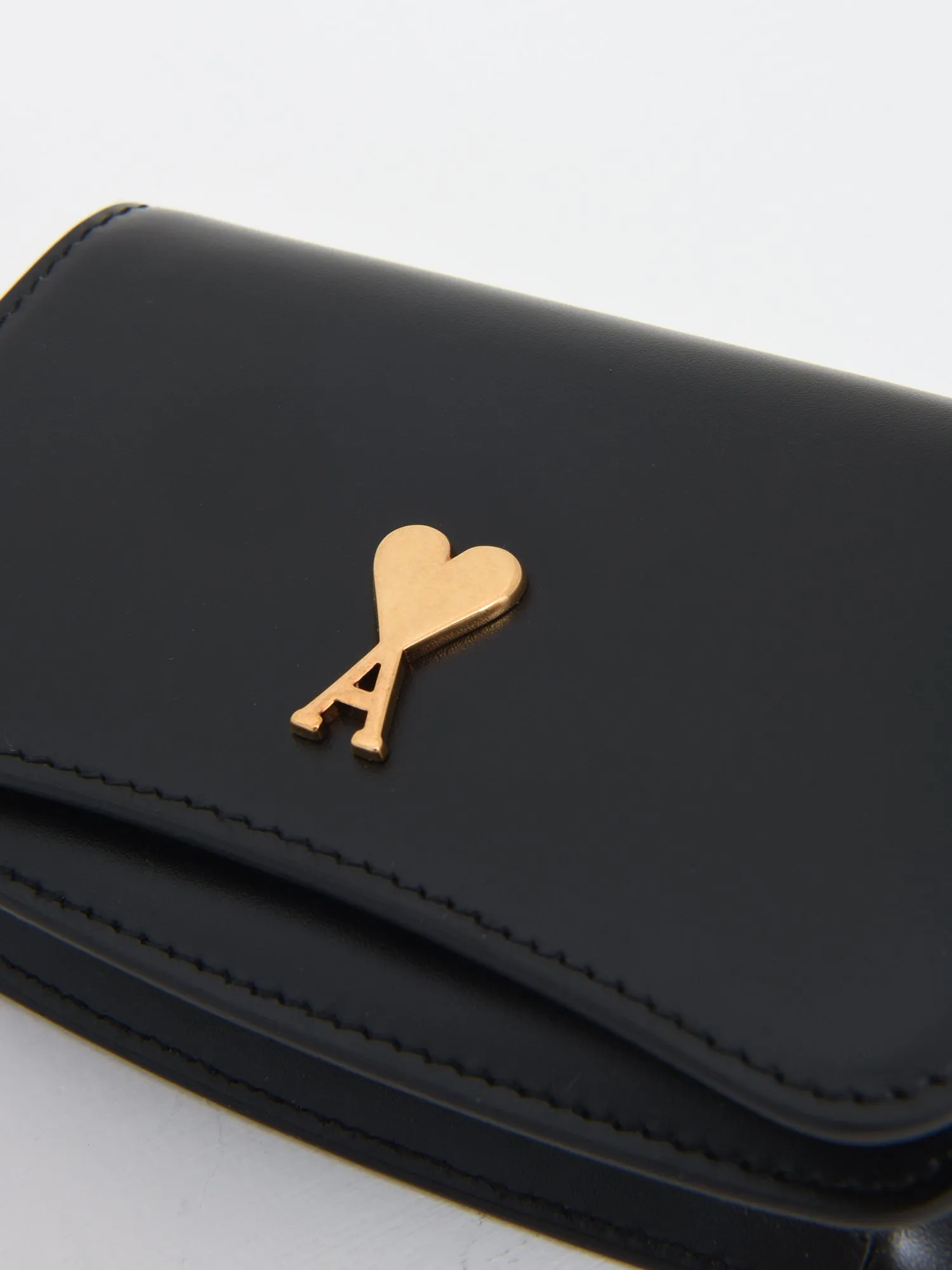 PARIS PARIS CARDHOLDER_WOOL TRICOTINE BLACK
