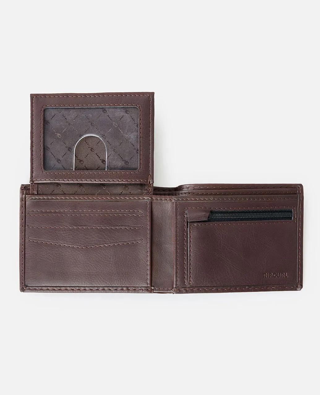 Patched PU All Day Wallet - Brown