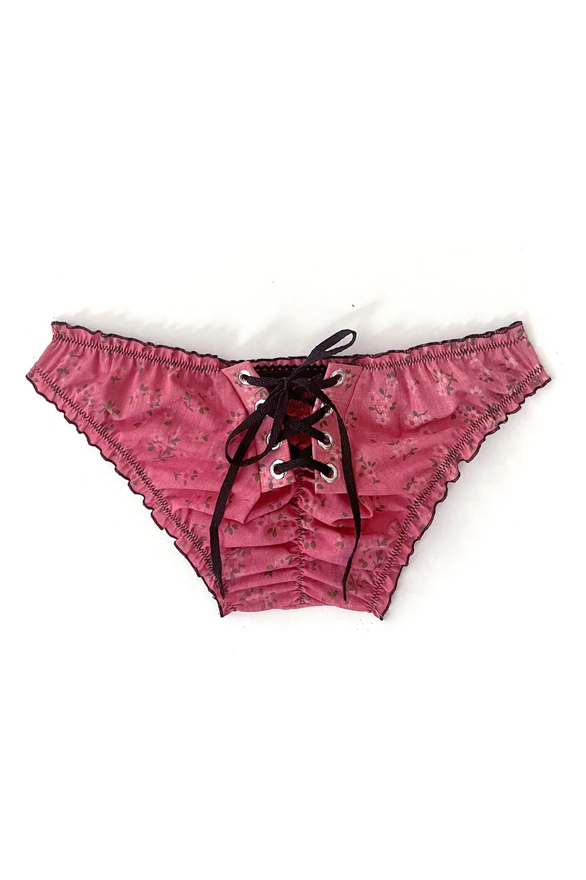 Perennial Bloomer in Upcycled Vintage Strawberry Pink Bloomer Panty