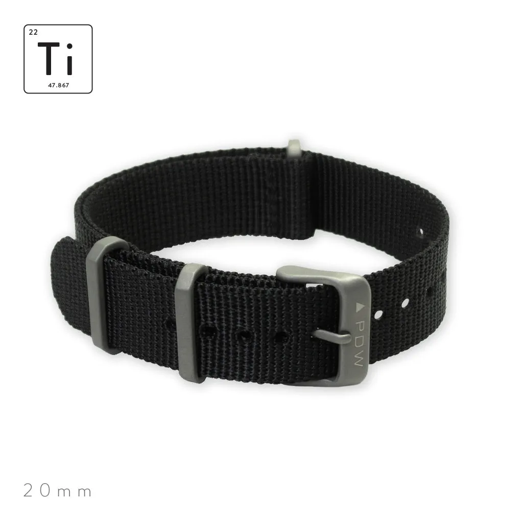 Prometheus Design Werx | Ti-NATO Strap 20mm - Black
