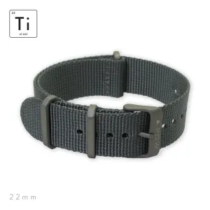 Prometheus Design Werx | Ti-NATO Strap 22mm - Grey
