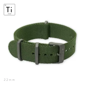 Prometheus Design Werx | Ti-NATO Strap OD Green 22mm