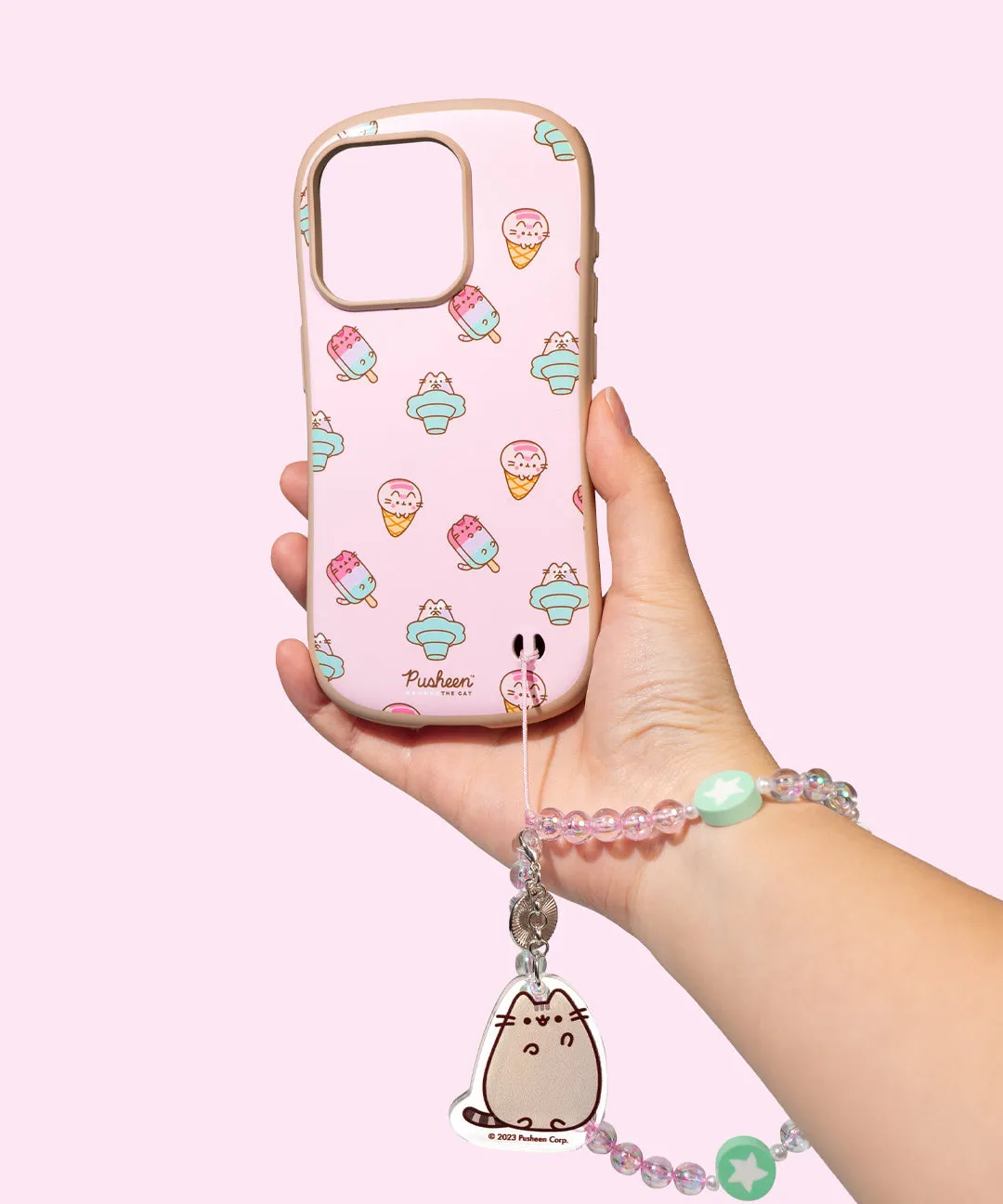 Pusheen Beaded Phone Charm