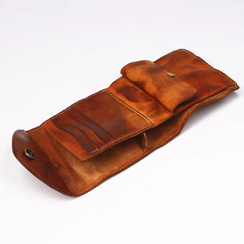Retro Leather Handmade Short Wallets