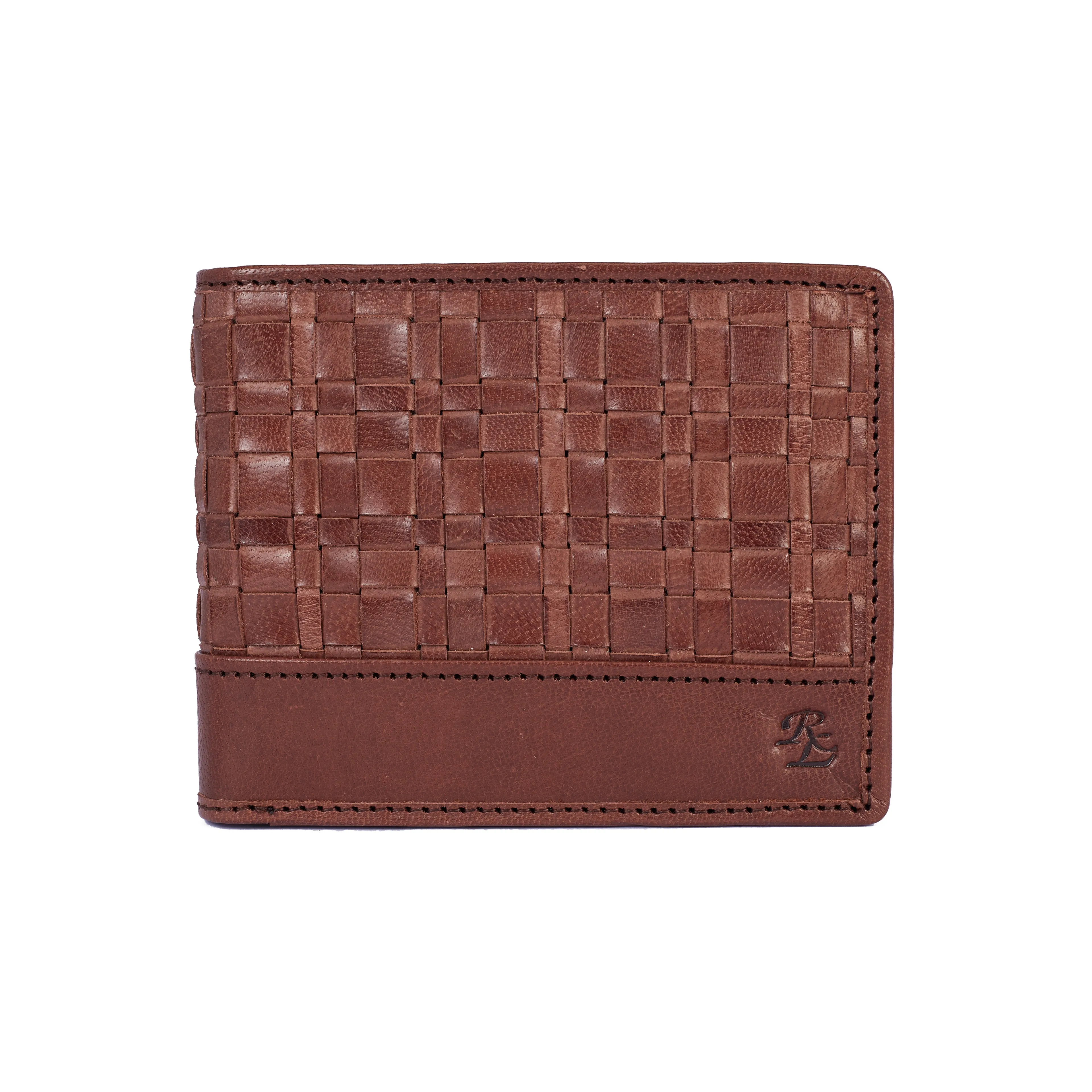 RL Hand weaved Leather wallet for men