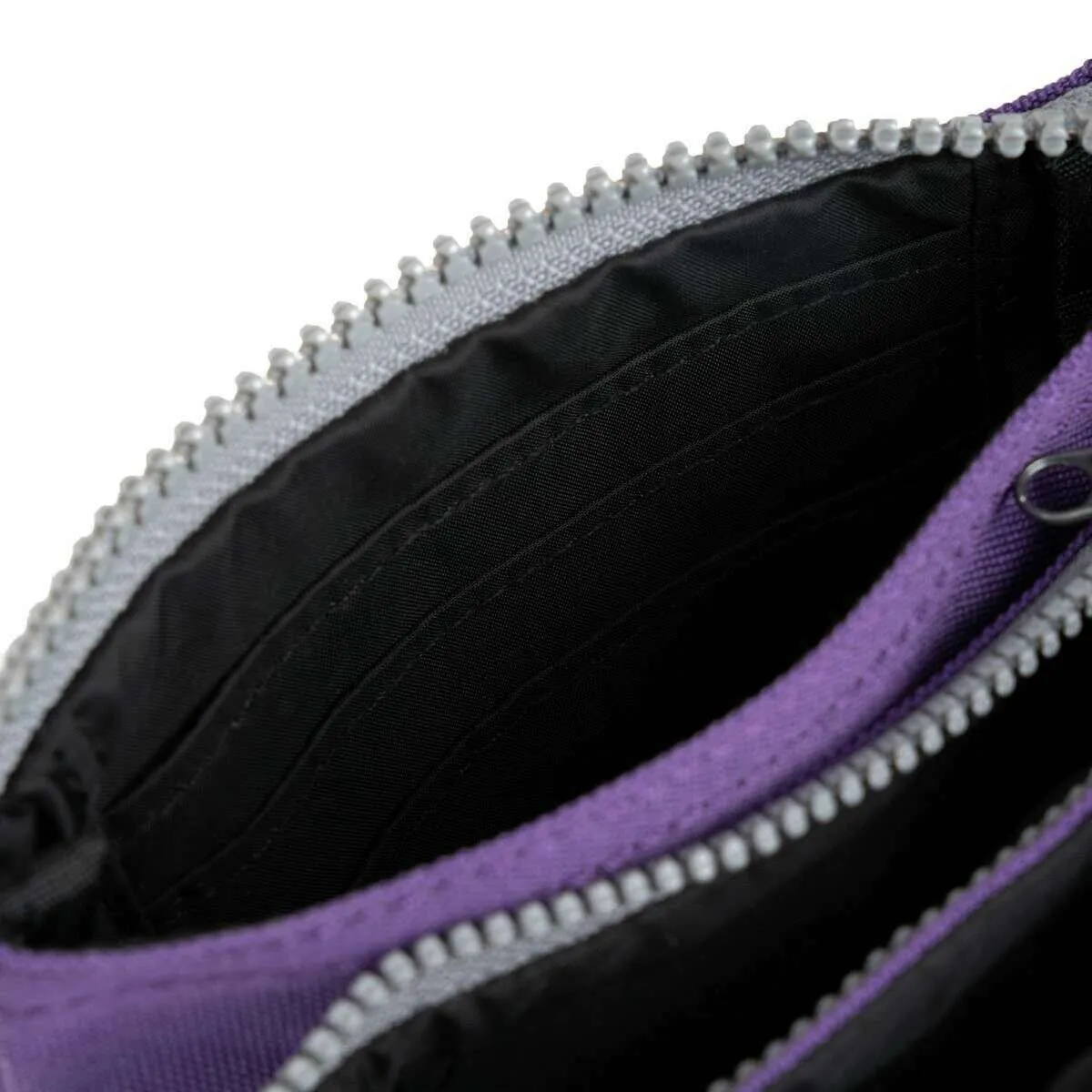 Roka Carnaby Small Black Label Recycled Canvas Wallet - Imperial Purple