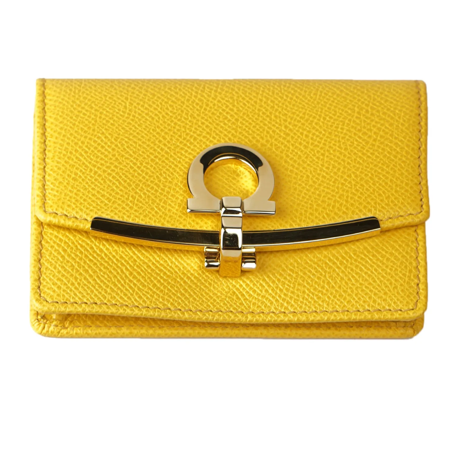 SALVATORE FERRAGAMO GANCINI BUSINESS CARD HOLDER