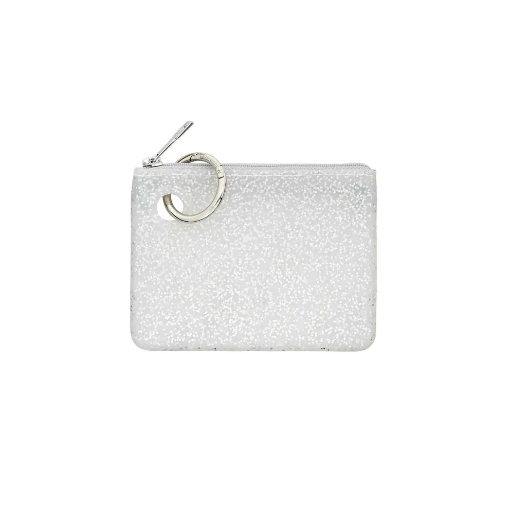 Silicone Mini Pouch in Quicksilver Confetti