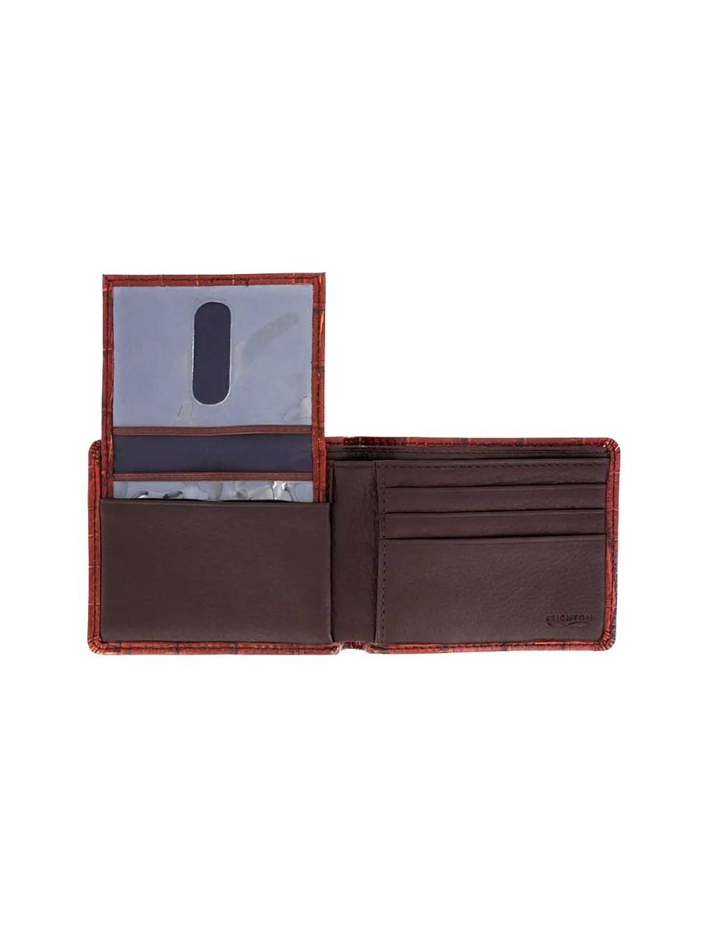 Silver Creek Brown Printed Leather Passcase Wallet