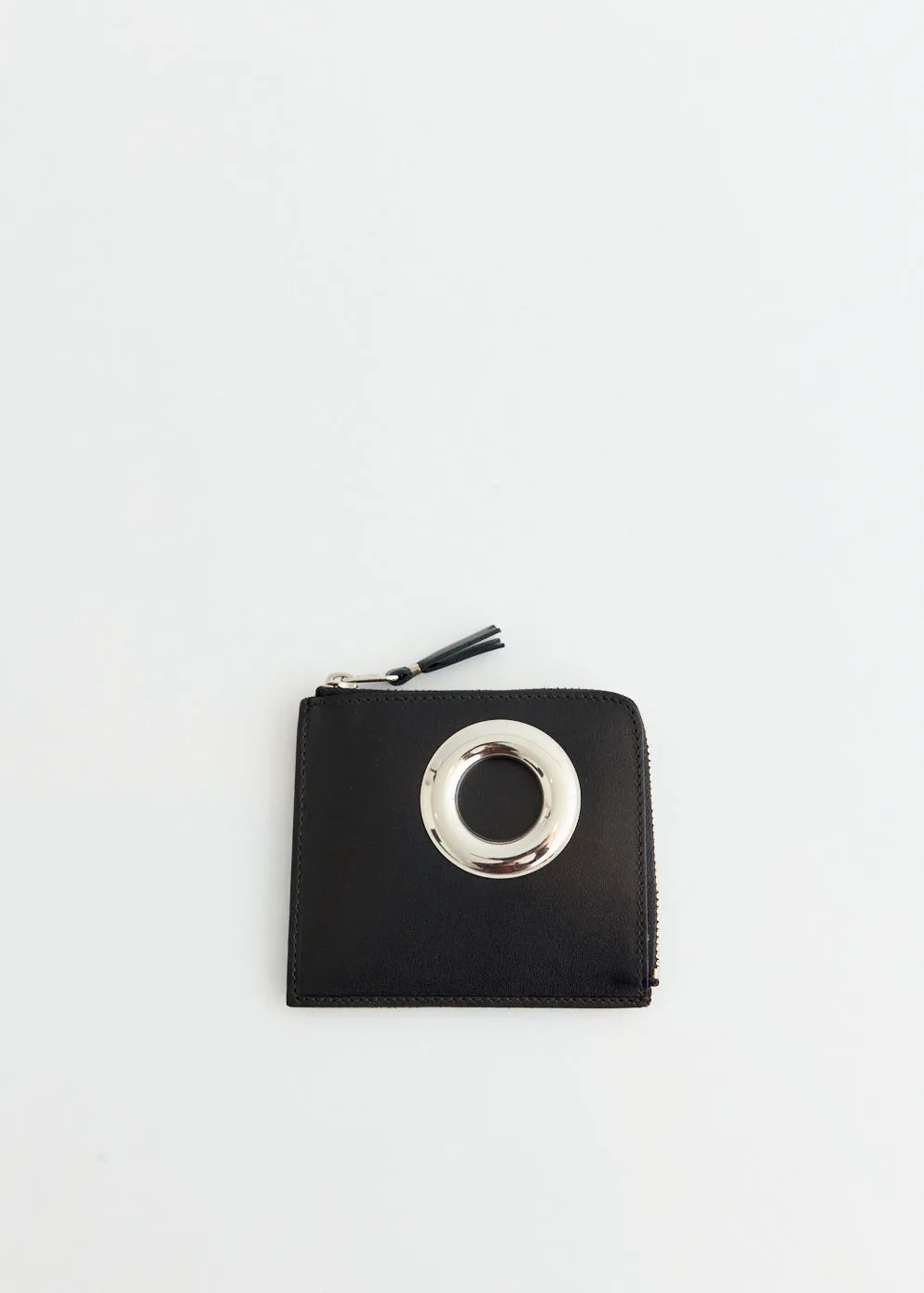 Silver Eyelet Wallet