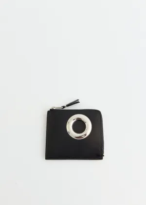 Silver Eyelet Wallet