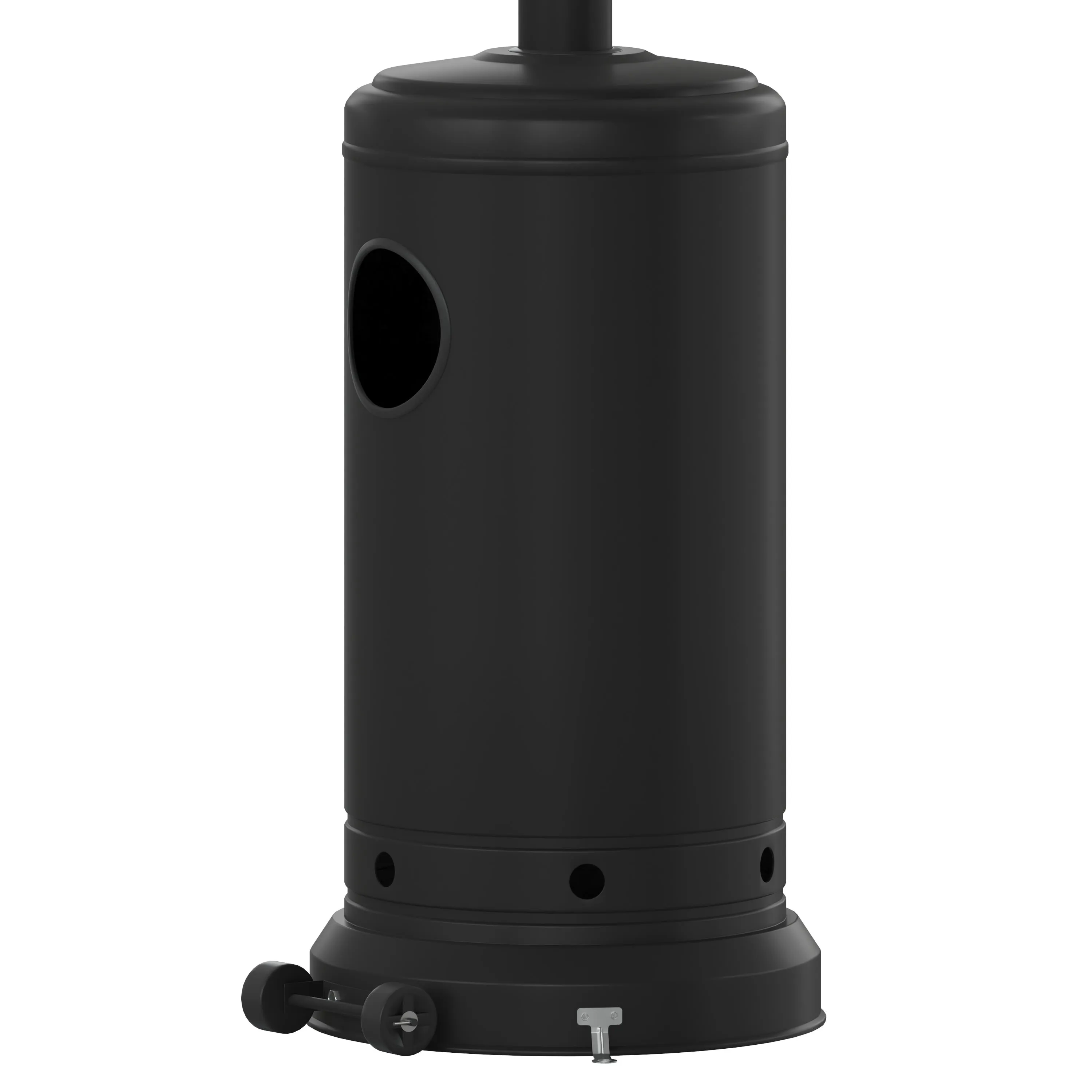 Sol Patio Outdoor Heating-Stainless Steel 40,000 BTU Propane Heater with Wheels for Commercial & Residential Use-7.5 Feet Tall