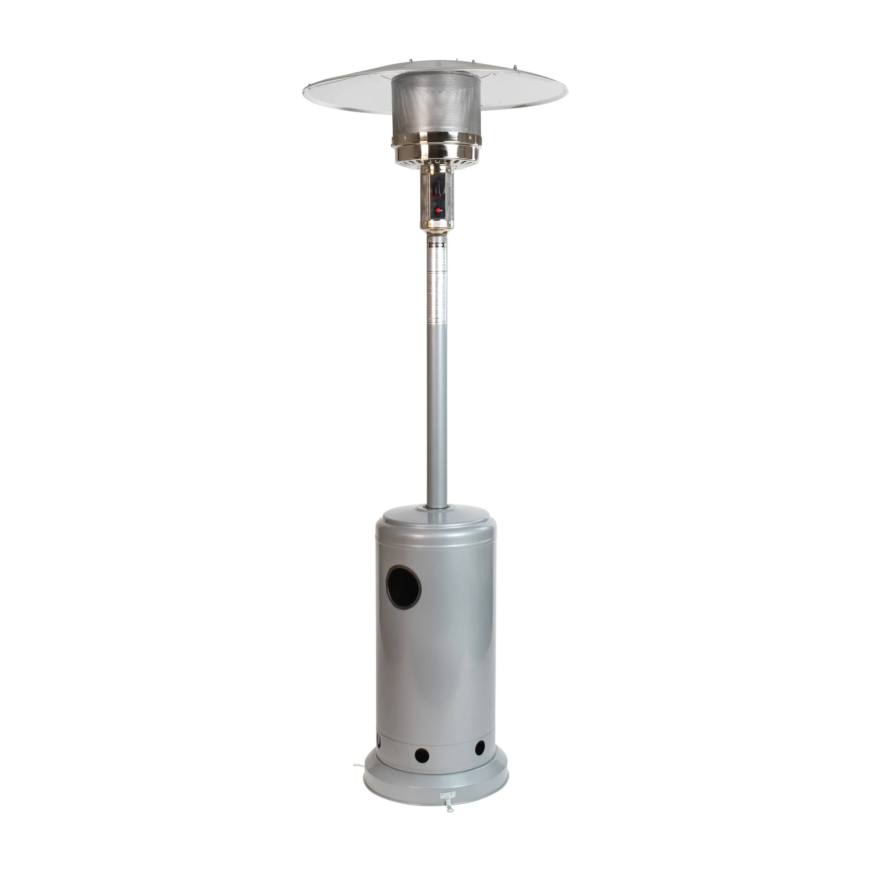 Sol Patio Outdoor Heating-Stainless Steel 40,000 BTU Propane Heater with Wheels for Commercial & Residential Use-7.5 Feet Tall
