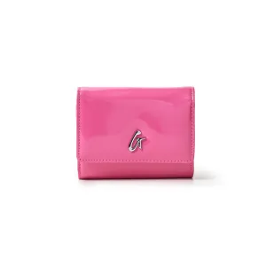 STANDARD MIRROR HOT PINK COMPACT WALLET