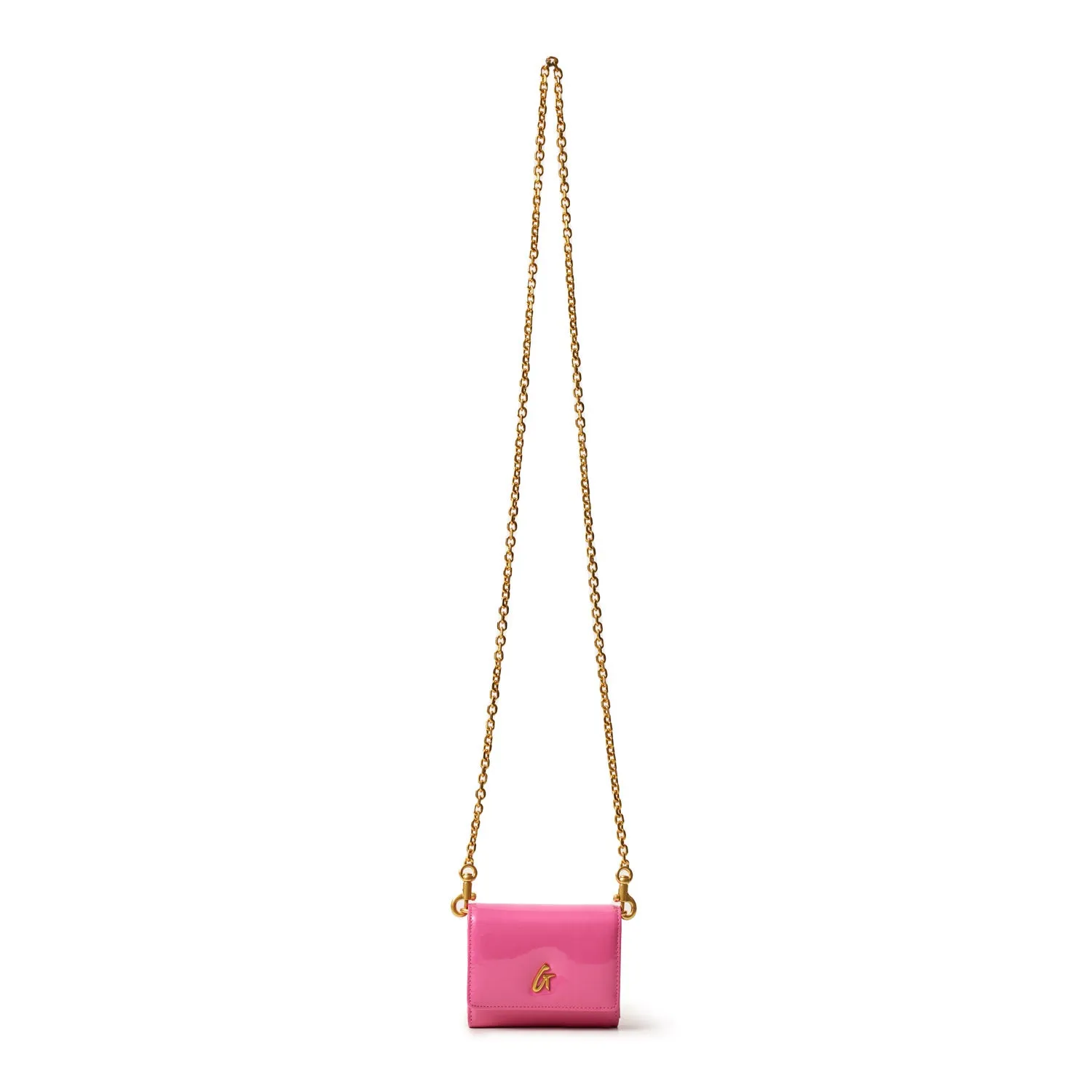 STANDARD MIRROR HOT PINK COMPACT WALLET