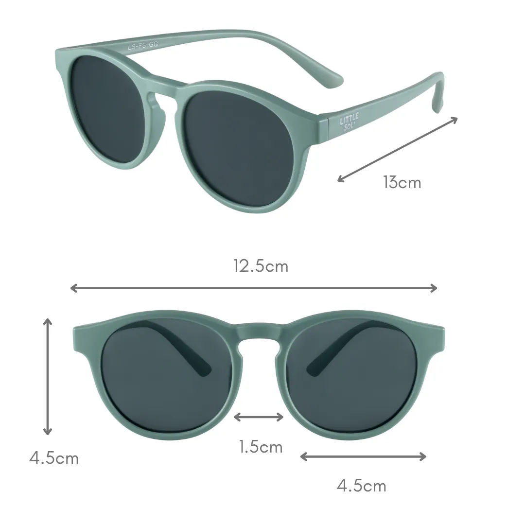 Sydney - Granite Green Kids Sunglasses