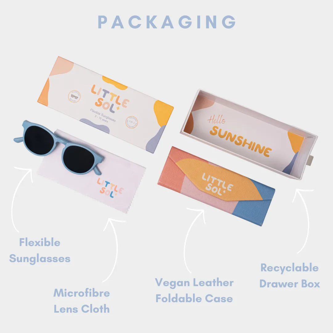 Sydney - Granite Green Kids Sunglasses