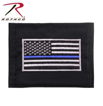 Thin Blue Line Flag Nylon Commando Wallet