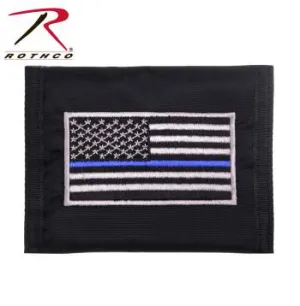 Thin Blue Line Flag Nylon Commando Wallet