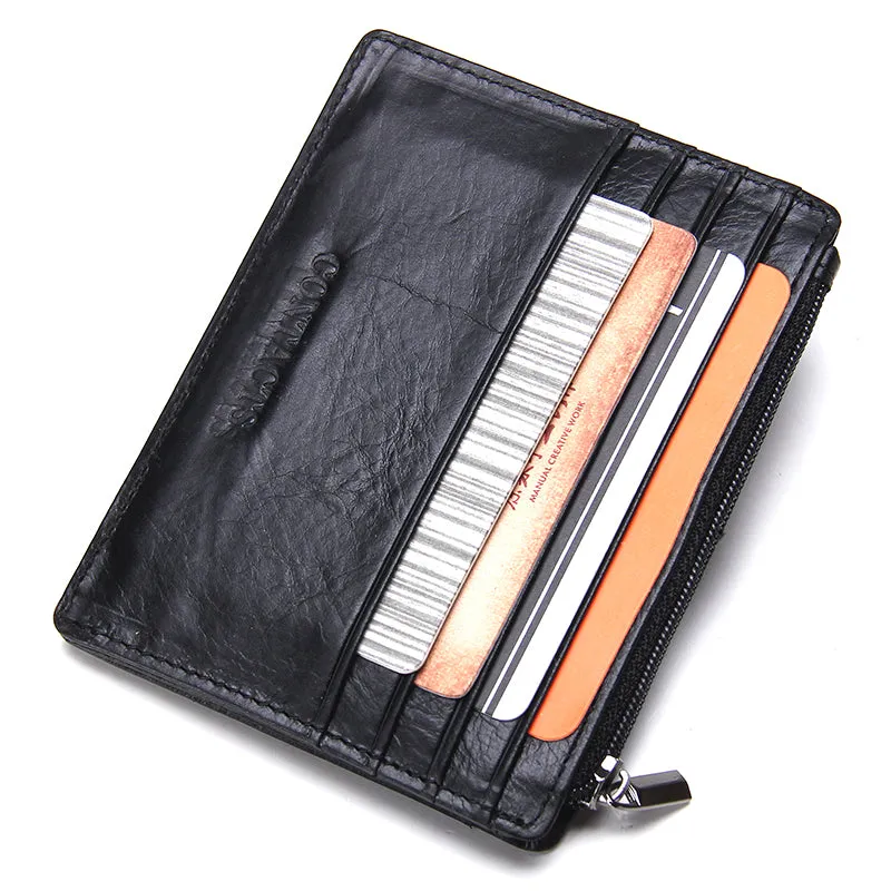 Thin Genuine Leather Men Wallet