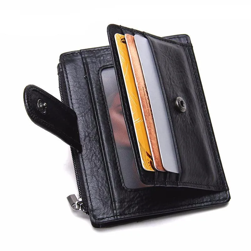 Thin Genuine Leather Men Wallet