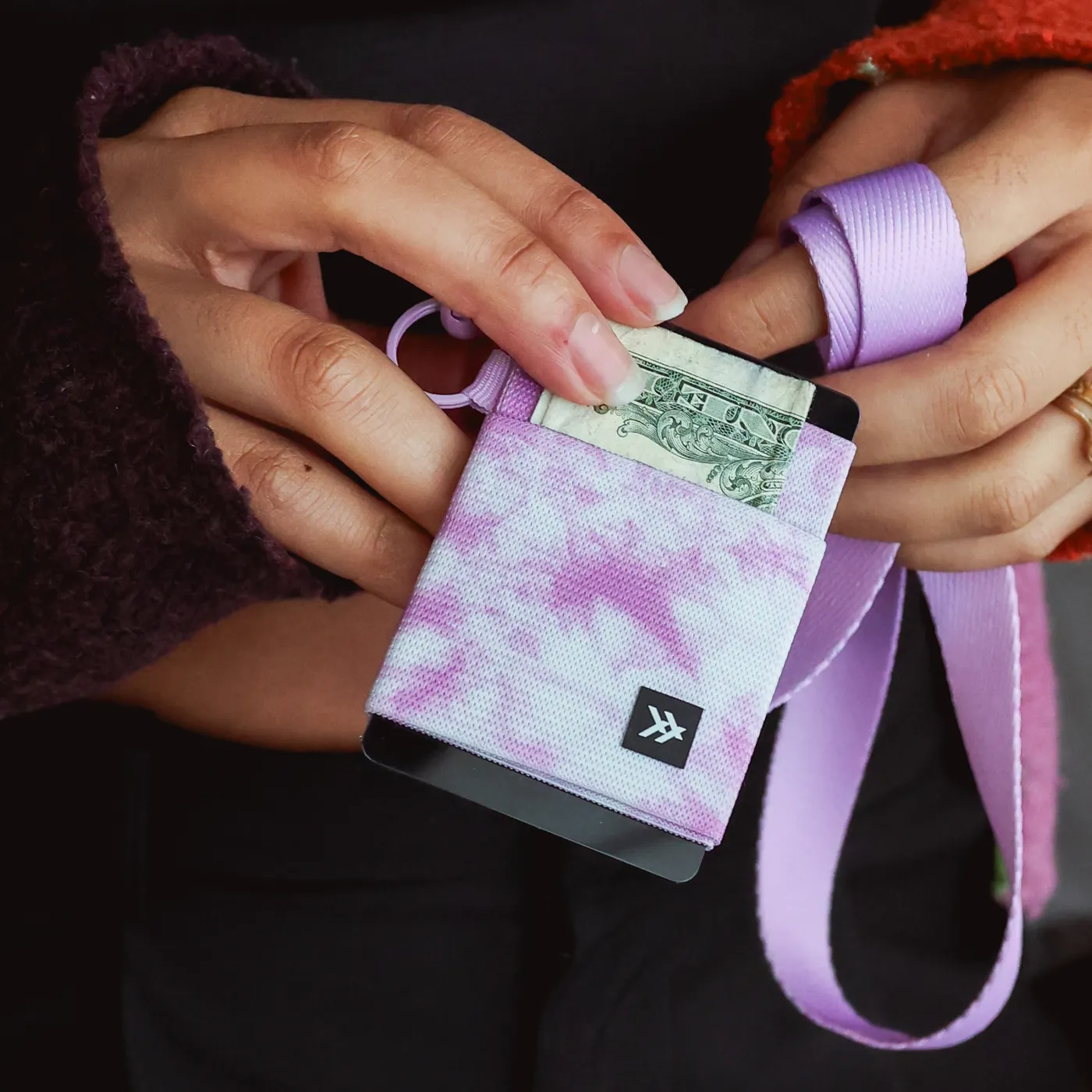 Thread Wallets Haze Lavender Elastic Wallet