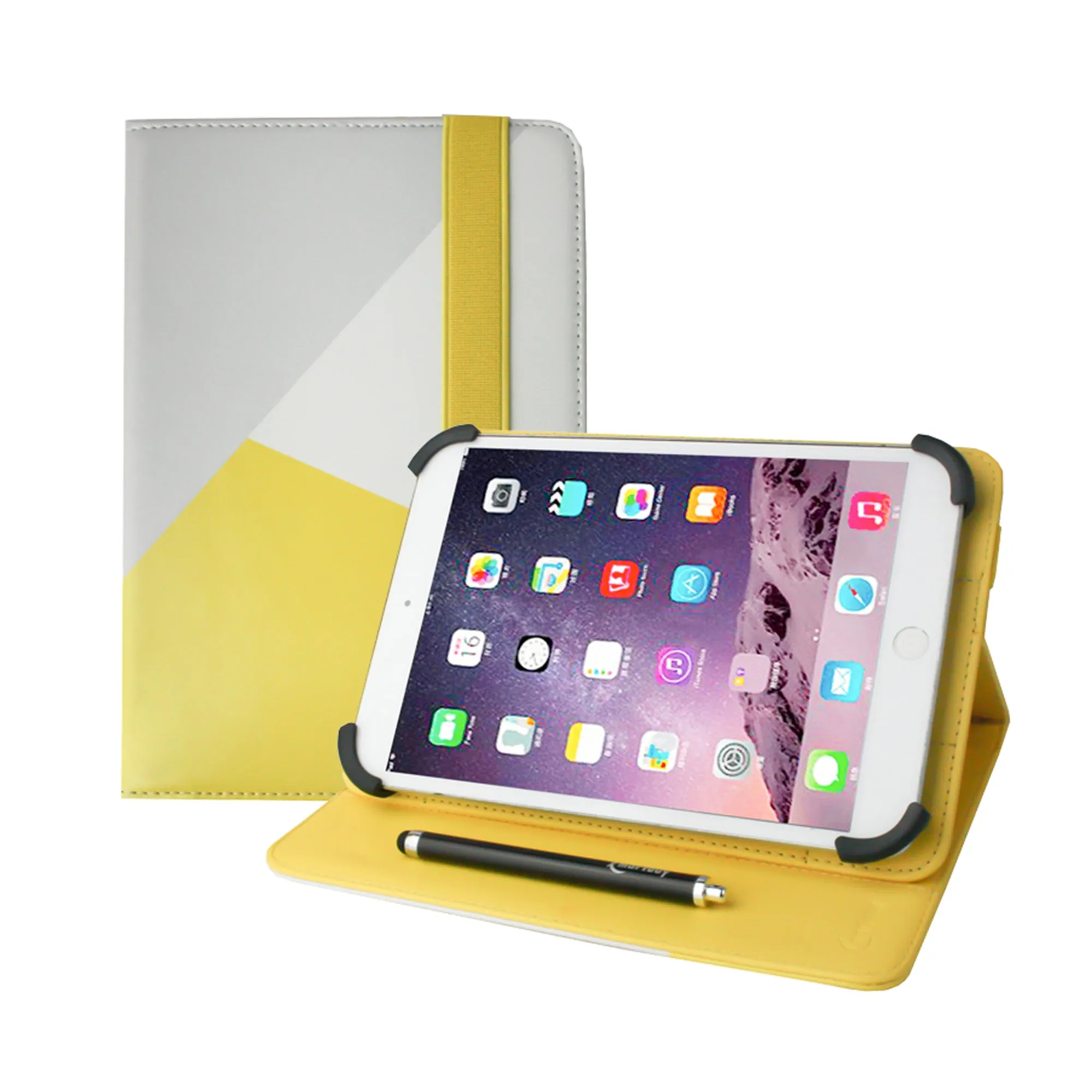 Universal Tablet Case - Grey Yellow