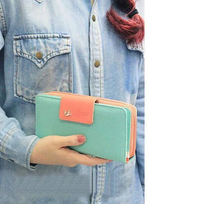Women Wallets New Winter Fashion Trends Pumping Multi-card Position Two Fold Wallet